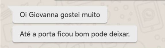Depoimento de Rosana Alves enviado por WhatsApp